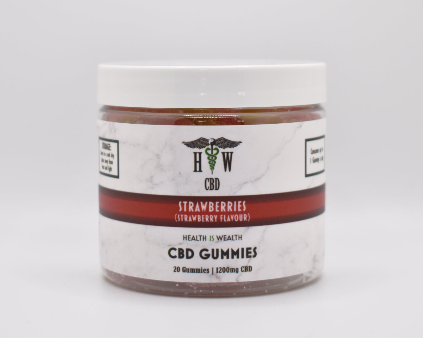 CBD Gummy Strawberries