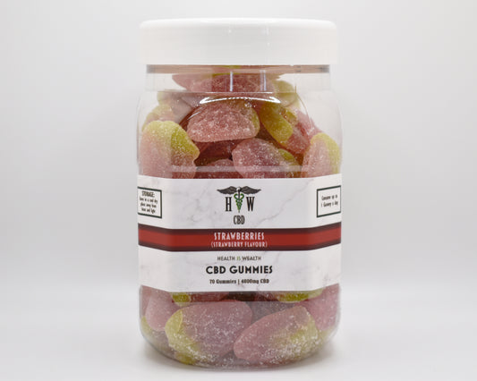 CBD Gummy Strawberries